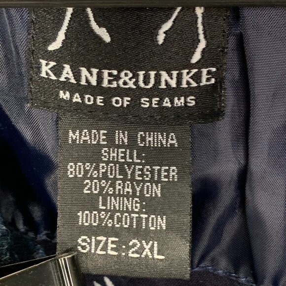Kane & Unke Vest Mens 2XL Blue Snap Front Sleeveless Quilted Pockets Lined - Picture 8 of 11